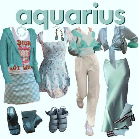 Aquarius Aesthetic, Air Signs, Soft Aesthetic, Virtual Stylist, Mood Board, Cool Outfits, Lookbook, Outfit Ideas, Fashion Inspo