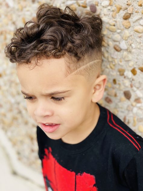 Toddler Boy Haircut Fine Hair Curly, Toddler Boy Hair Cuts Curly Hair, Little Boy Curly Haircut Toddlers, Mixed Boy Haircut, Boys Haircut Curly Hair Kids, Baby Boy Curly Haircut, Curly Toddler Hairstyles Boy, Curly Boys Haircut Kids Mixed, Biracial Boys Haircut