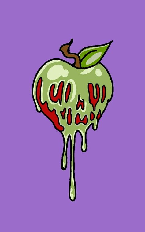 This wallpaper was made by @nerds paradise on Pintrest. Please don't pass it off as your own. When posting on other platforms please give credit. Poison Apple Wallpaper, Evil Queen Wallpaper, Snow White Poison Apple, Queen Wallpaper, Queens Wallpaper, Poison Apple, Disney Snow White, Poison Apples, Evil Queen