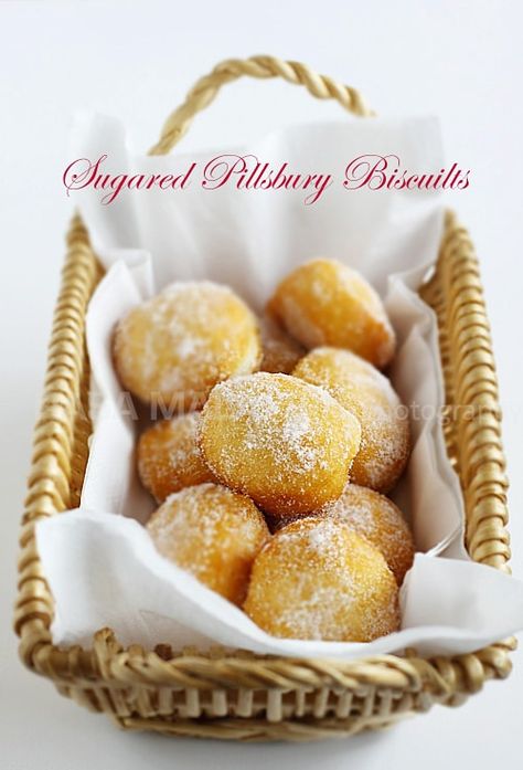 Deep Fried Biscuit Dough, Chinese Donuts, Fried Biscuits, Biscuit Donuts, Pillsbury Biscuits, Sugar Biscuits, Chinese Buffet, Easy Donuts, Wedding Diet