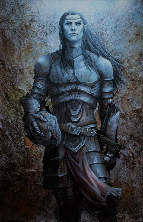 Mroczny Elf, Elves Fantasy, Heroic Fantasy, High Elf, Dark Elf, Silver Circle, Fantasy Warrior, Arte Fantasy, Fantasy Rpg