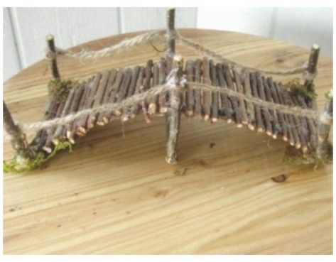 Fairy Garden Bridge, Diy Fairy Garden Ideas, Diy Fairy Garden, Fairy Garden Ideas, Fairy Tree Houses, Fairy Garden Furniture, Fairy House Diy, Fairy Garden Designs, Fairy Garden Crafts