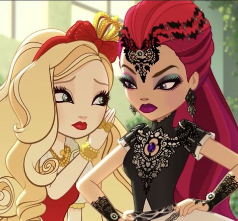 Apple White and Mira Shards Ever After High Mira Shards, Mira Shards, After High School, Apple White, Evil Queen, Ever After High, Pretty Dolls, Ever After, Monster High