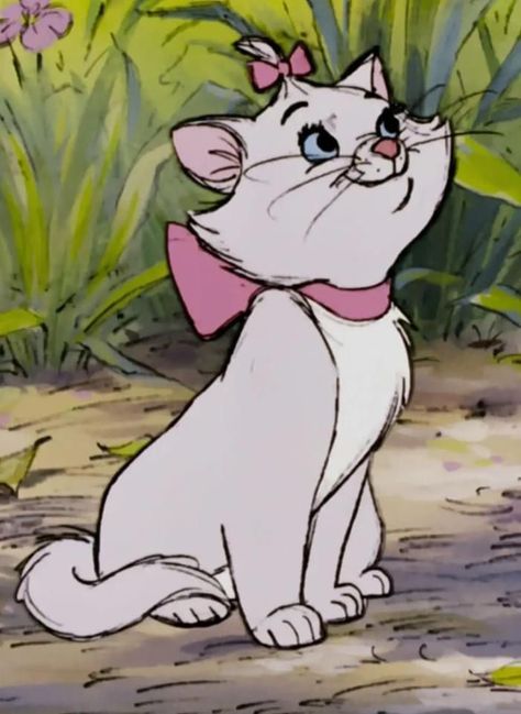 Fictional Animals, Old Disney Characters, Old Disney Movies, Disney Art Style, Disney Best Friends, Marie Cat, Disney Cats, The Aristocats, Marie Aristocats