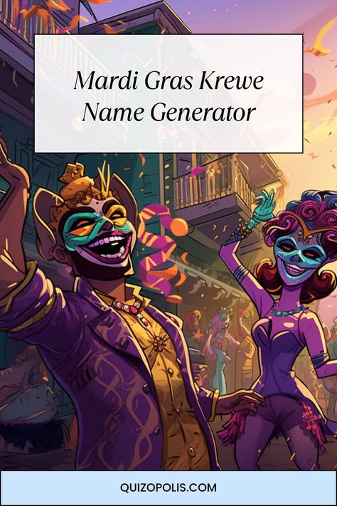 Unleash the magic of Mardi Gras Krewe with our Name Generator! Mardi Gras Krewe Names, Mardi Gras Krewe, Mardi Gras Decorations, Name Generator, Generators, Mardi Gras, First Names, Decoration Ideas, The Magic