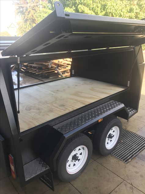 Tradesman Trailer, Workshop Trailer, Camping Gear Trailer, Tool Trailer, Welding Trailer, Camping Trailer Diy, Work Trailer, Jeep Trailer, Off Road Camper Trailer