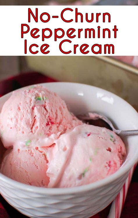 Peppermint Stick Ice Cream, Stick Ice Cream, Candy Cane Recipe, Peppermint Treats, Peppermint Ice Cream, Peppermint Chocolate, Christmas Peppermint, Ice Cream Maker Recipes, Homemade Vanilla Ice Cream