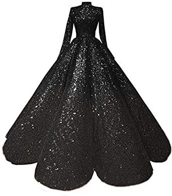 Ball Gowns Sweet 16, Sequin Ball Gown, Black Wedding Gowns, Long Sleeve Ball Gowns, Formal Prom Dress, Bridal Dresses Pakistan, Long Sleeve Prom, Princess Ball Gowns, Gowns Prom