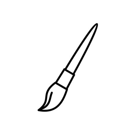 Paint Brush. Paint brush icons. Paint brush simple sign. Paint brush outline icon isolated. Paint brush art symbols. Paint brush vector design illustration. Giant Paint Brush, Paintbrush Drawing, Board Themes, Art Symbols, Vision Board Themes, Paint Brush Drawing, Brush Art, Brush Paint, Simple Signs