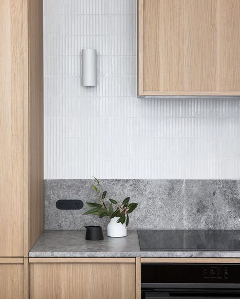 Living Room Bench Seating, Interior 2024, Kitchen Splashback Tiles, Hunter Street, Melbourne Street, Snow House, Splashback Tiles, Desain Lanskap, Kitchen Splashback