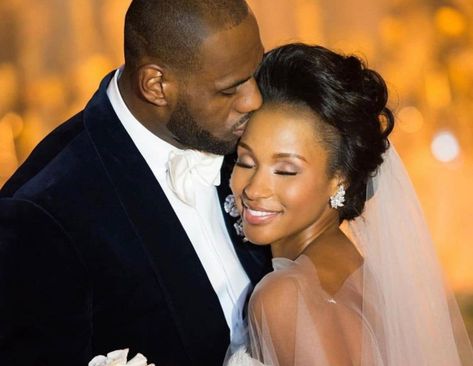 LeBron And Savannah James Celebrate Wedding Anniversary, Share Never-Before-Seen Photos From Their Big Day Lebron James Wedding, Lebron James And Wife, Savannah James, Lebron James Family, Wedding Photo Sharing, 8th Wedding Anniversary, Weddings By Color, Love And Marriage, Black Love