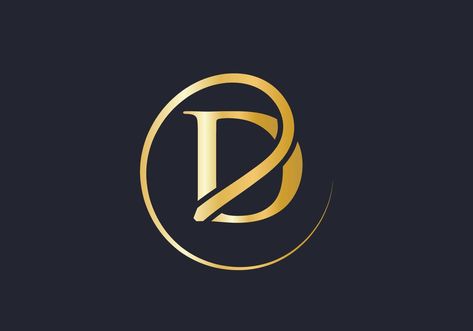 Luxury Letter D Logo. D Logotype For Elegant and Stylish Fashion Symbol D Letter Design, Letter D Logo, Sorry Images, Logo D, D Logo, Logo Design Tutorial, Stylish Logo, Luxury Logo Design, Jewelry Logo