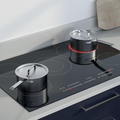 Hob Kitchen, Kitchen Hob, Electric Hob, Kitchen Furniture Design, Large Family, Electrical Supplies, Black Ceramic, Espresso Machine, Kitchen Furniture