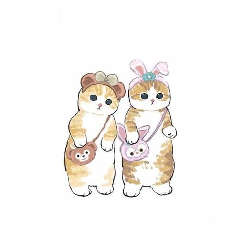 Mofusand Matching Pfp, Kitten Drawing Cute, Cartoon Kitten, Kitten Drawing, Cute Cat Illustration, Cute Cat Drawing, Cats Drawing, Drawing Faces, Cat Icon