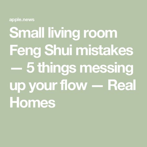 Small living room Feng Shui mistakes — 5 things messing up your flow — Real Homes Fung Shway Living Room, Small Living Room Feng Shui, Feng Shui Studio Apartment, Feng Shui Small Living Room, Feng Shui Living Room Layout, Feng Shui Dining Room, Living Room Feng Shui, Feng Shui Studio, Feng Shui Apartment