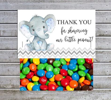 Treat Bag Toppers | Elephant Boy Baby Shower Favor Tags | Instant Download (va9) Thank you for Showe Elephant Baby Shower Favors, Elephant Baby Shower Boy, Treat Bag Toppers, Baby Shower Candy Bar, Boy Baby Shower Games, Boy Baby Shower Ideas, Baby Shower Wording, Elephant Baby Shower Theme, Baby Boy Shower Favors