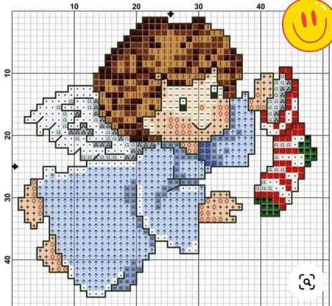 Free Printable Cross Stitch Patterns, Christmas Cross Stitch Patterns Free, Printable Cross, Holiday Cross Stitch Patterns, Cross Stitch Angels, Baby Cross Stitch Patterns, Beautiful Cross Stitch Pattern, Holiday Cross Stitch, Xmas Cross Stitch