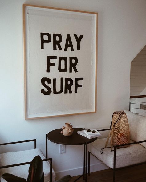 Saasha Burns on Instagram: “✌🏼🌊” Mansion Inspiration, Decoration Surf, Surf Art Print, Pray For Surf, Mavericks Surfing, Party Photo Backdrop, Blue Sky Clouds, Surf Decor, Surf House