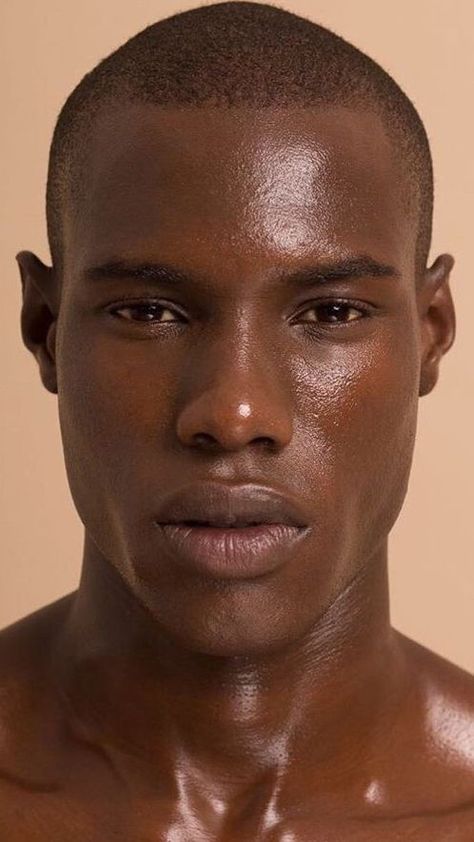 Dark Skinned Black Women, Atesh Salih, Faces Male, Model Faces, Male Reference, Corrective Makeup, Male Model Face, Male Faces, Black Male Models