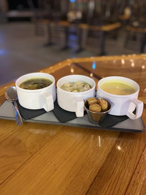 Now serving soup flights!... - Public House At The Markets Soup Flight Party, Soup Flights, Soup Restaurant, Katie Baker, Sandwich Shop, Cafe Ideas, Restaurant Ideas, Lunch Specials, Sandwich Shops