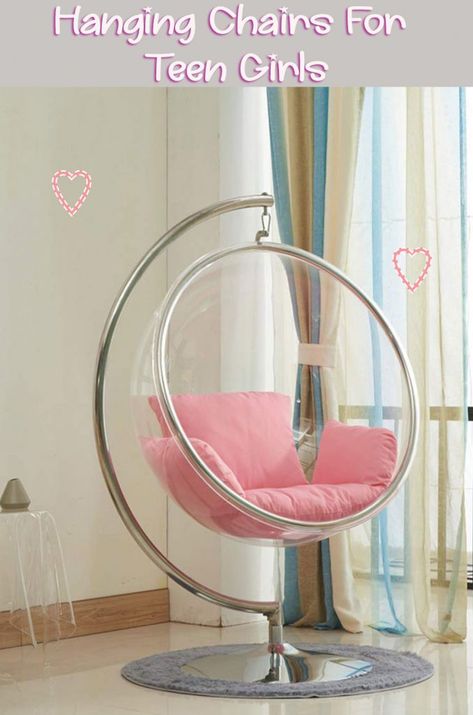 Are you looking for a hanging chair for a teenager? Well, you’ve come to the right place. Today we are zooming in and exploring some of the best hanging chairs on the market – with teens in mind. Kawaii Hanging Chair, Girls Chairs For Bedrooms, Hanging Chair Pink, Hanging Pink Chair, Pink Egg Chair, Swinging Chair In Bedroom, Room Chairs Bedrooms, Bedroom Swings, Hanging Chair In Bedroom