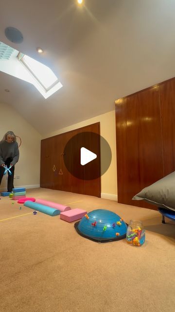 Aoife Costello on Instagram: "Pulling suckers with giant tongs 😍
The giant tongs encourage the use of two hands together which is a really important skill called bilateral coordination needed for everyday tasks such as using cutlery, tying shoe laces, and getting dressed. The giant tongs also encourage crossing the midline, which is a skill some kids find difficult. 

In addition when the child is pulling the suckers with the tongs they are using core strength in addition to upper body strength! This is a fantastic sensory based motor activity! We have the giant tongs available in lots of new colours! 
We have 15% off today with code ‘15%OFF’. 
www.ot-abc.com

This obstacle course involves movement that promotes proprioception, vestibular, visual, and tactile input. It also works on motor Crossing Midline Activities, Bilateral Coordination Activities, Tying Shoe Laces, Crawling Activities, Crossing The Midline, Coordination Activities, Bilateral Coordination, Gross Motor Activities, Hands Together