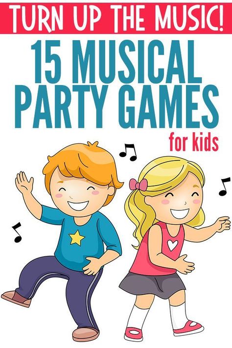 15 Music Party Games for KidsBop Til You Drop With These Game Ideas Music Party Games, Kids Party Games Indoor, Dance Party Games, Music Games For Kids, Musical Party, Kids Bop, Party Games For Kids, Dance Party Birthday, Birthday Party Games For Kids