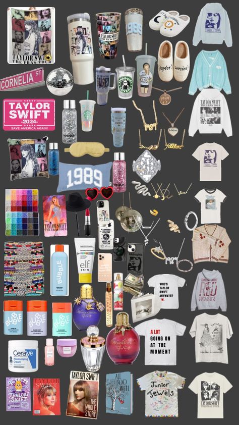 Me wery unrealistic wishlist!🤭💅 #taylorswift #taytay #beauty #tv #music #jewelry #bubble #elf #fearless #debut #speaknow #red #1989 #rep #lover #folklore #evermore #midnights #ttpd Debut Gift Ideas, Unrealistic Wishlist, Folklore Evermore, Taylor Swift Red, Music Jewelry, Taylor Swift 1989, Tv Music, Taylor Swift Concert, 12th Birthday