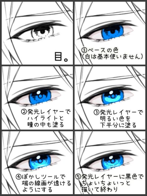 الفن الرقمي, Eye Drawing Tutorials, Digital Art Beginner, Anime Eye Drawing, Digital Painting Tutorials, Anime Drawings Tutorials, Anime Eyes, Art Poses, Eye Art