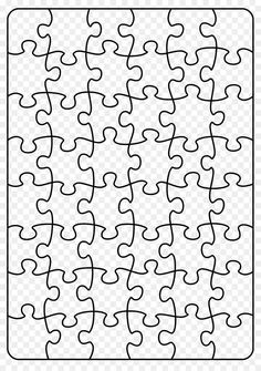 Untitled Puzzle Pieces Template, Blank Puzzle, Puzzle Piece Template, Book Black And White, Templat Kotak, Black And White Png, Free Printable Puzzles, Bff Gifts Diy, White Png