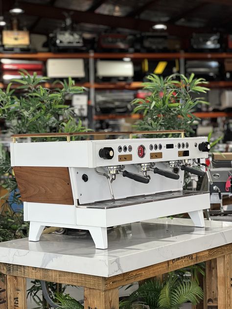 Brewing up some serious sophistication with the new La Marzocco Linea PB ABR White & Timber coffee machine. Your kitchen's new caffeine companion is here! ☕️​​​​​​​​​   #coffee #cafelatte #coffeeart #coffeegram #coffeelife #coffeemachine #cafe #restaurant #bar #barista #baristadaily #instacoffee #commercial #espressocoffee #melbourne #melbournecoffee #sydney #brisbane #perth #adelaide #wholesale #specialitycoffee #coffeeroasting #coffeemachinewarehouse #coffeeshop #coffeeofinstagram #frenchpress Espresso Machine Commercial, Commercial Espresso Machine Coffee Shop, Cafe Van, Melbourne Coffee, Commercial Espresso Machine, Commercial Coffee Machines, Best Espresso Machine, La Marzocco, Bagel Shop