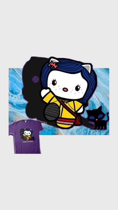 have a happy halloween Coraline, Hello Kitty, Kitty