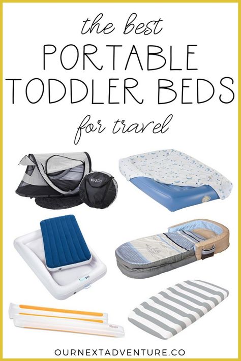 The Best Portable Toddler Beds for Travel | Our Next Adventure Portable Toddler Bed, Kids Toddler Bed, Toddler Travel Bed, Bed Options, Sleeping Tent, Beds For Kids, Travel Printables, Travel Bed, Flying With A Baby