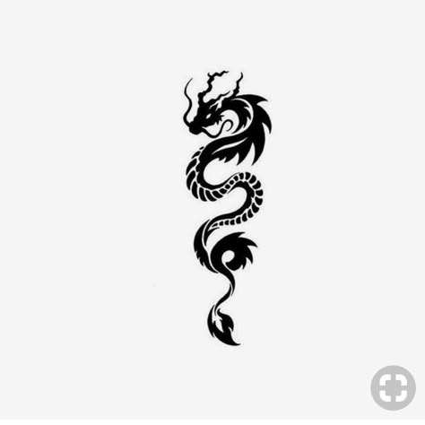 Dragon Tattoo Simple, Dragons Tattoo, Molecule Tattoo, Small Dragon Tattoos, Tattoo Dragon, Chinese Dragon Tattoos, Tatoo Inspiration, Dragon Tattoo For Women, Naruto Tattoo