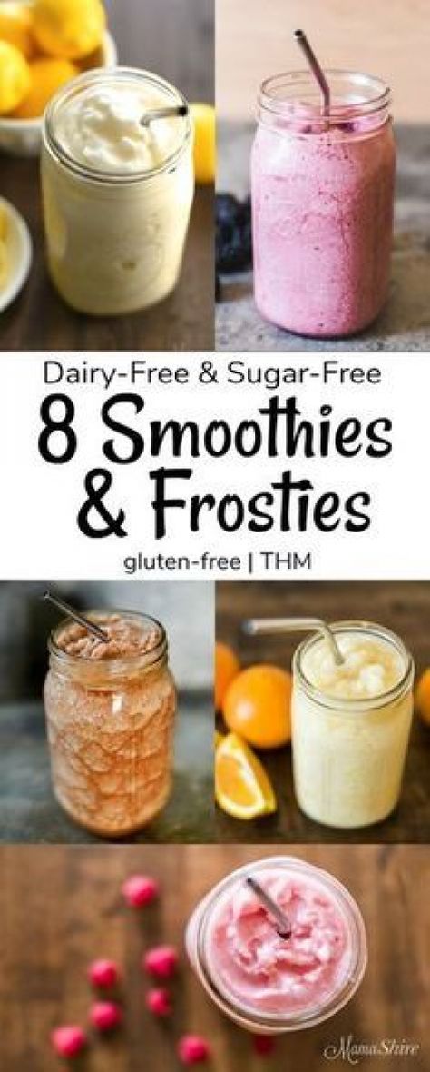 Dairy-Free Sugar-Free Shakes - Recipe Roundup of 8 Shakes Frosties and Smoothies. Gluten-free Soy-free Low-carb Trim Healthy Mama #trimhealthymama #lowcarb #dairyfree #thm #sugarfree #detoxsmoothie Ww Smoothies, Dairy Free Smoothies Healthy, Thm Shakes, Oreo Smoothie, Thm Smoothies, Trim Healthy Mama Drinks, Sugar Free Smoothies, Poolside Drinks, Thm Drinks