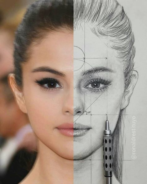 Selena Gomez Drawing, Selena Gomez Cute, Drawing Ideas List, Learning To Draw, Reference Art, Portrait Sketch, Animation Art Sketches, Face Portrait, Art Drawings Sketches Pencil