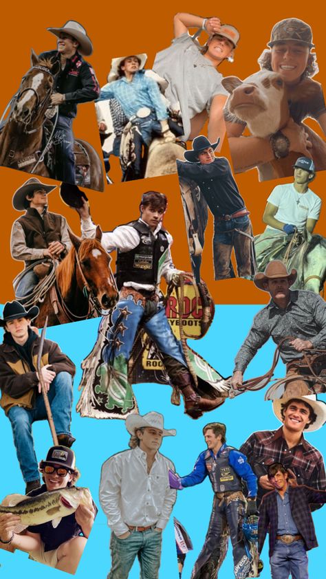 Cowboy Collage, 2 Person Stunts, Cute Country Couples, Boys Prints, Country Couples, Country Style Outfits, Rodeo Life, Bull Riders