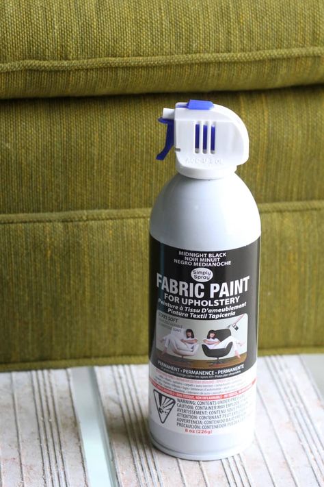 Fabric Paint Test | Apartment Therapy Painting A Couch Fabric, How To Paint Couch Fabric, Paint Sofa Fabric Diy, How To Dye Couch Fabric, Painted Fabric Couch Sofas, Paint Couch Fabric Diy, Painting Couch Fabric Diy, Paint A Couch, Couch Upholstery Diy