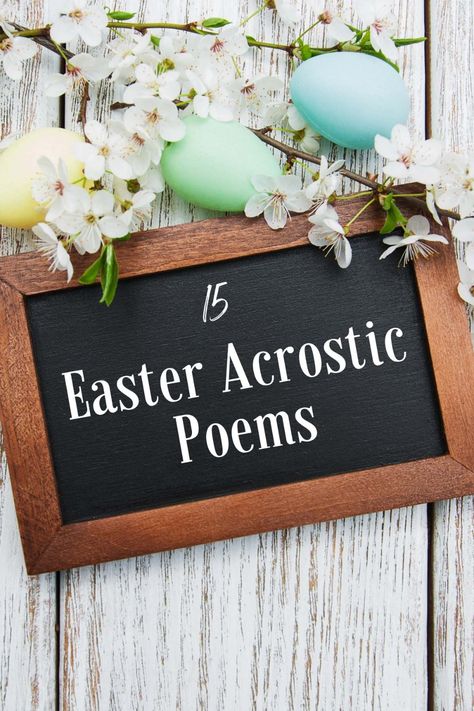 15 Easter Acrostic Poems - aestheticpoems.com Acrostic Poem Examples, Holy Monday, Easter Poems, The Holy Week, Acrostic Poems, Spring Poem, Resurrection Of Jesus Christ, The Resurrection Of Jesus, Sister Poems