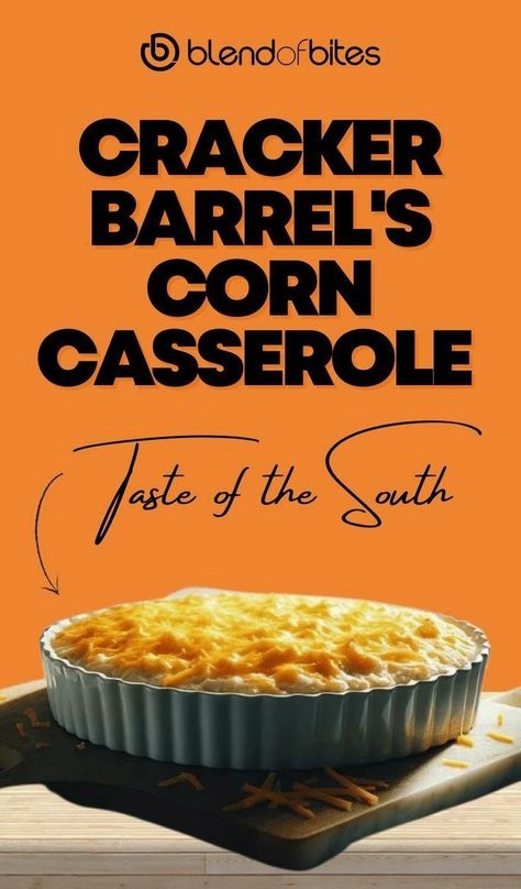 There are indeed countless casserole recipes to choose from. Still, this copycat version of Cracker Barrel's corn casserole is exceptional and stands out, thanks to its distinctive and delicious combination of ingredients. This dish makes for an easy weeknight side dish, appetizer, or Sunday brunch dish that pairs well with any protein. Cracker Barrel Copycat Recipes, Cracker Barrel Recipes, Corn Casserole Recipe, Corn Casserole, Brunch Dishes, Cracker Barrel, Easy Weeknight, Side Recipes, Casserole Recipe