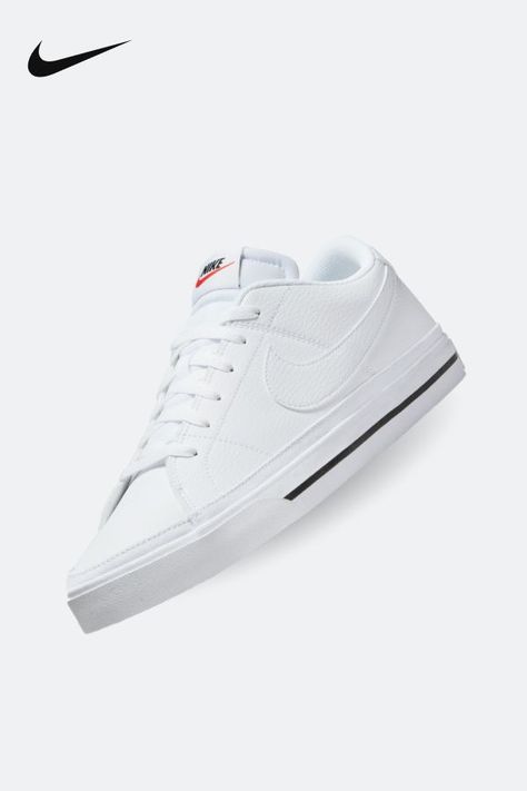 This legacy shoe is the perfect mix of sport and fashion—plus it’s always $100 and under. Nike Court Legacy, White Nike Shoes, Nike Fashion Shoes, Black Nike Shoes, Jordan Shoes Retro, Best Shoes For Men, Fashion Shoes Sneakers, Mens Fashion Classy, Mens Nike Shoes