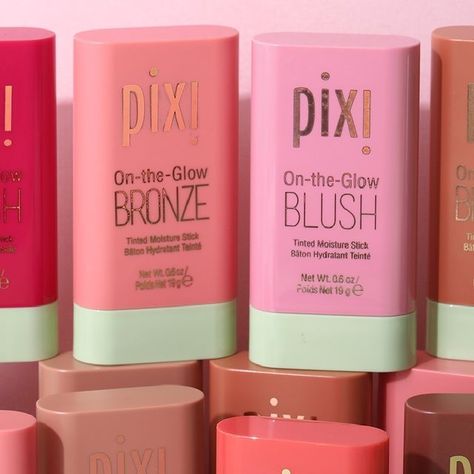 Pixi Bronzer Stick, Pixi Blush Stick Shades, Pixi Bronzer, Pixi On The Glow Blush, Pixie On The Glow Blush, On The Glow Blush, Pixi On The Glow, Pixie Makeup, Pixi By Petra