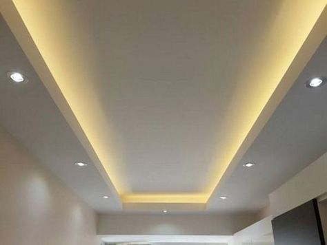 Home Studio Music Ideas, Studio Music Design, Cove Lighting Ceiling, Floating Ceiling, Plafon Gypsum, Studio Music, House Ceiling Design, Ceiling Design Living Room, Plafond Design