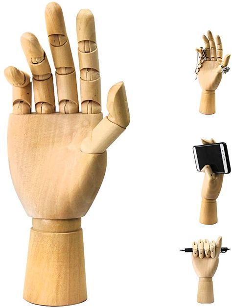 Amazon.com: Wood Art Mannequin Hand Model Statue, Sketching, Painting and More Pen Holder/Phone Holder-(Female Hand) 10 inch (Right, 10 inch) Mannequin Hand, Hand Statue, Dog Crafts, Artist Models, Hand Model, Body Drawing, Sketch Painting, Pattaya, Wooden Hand