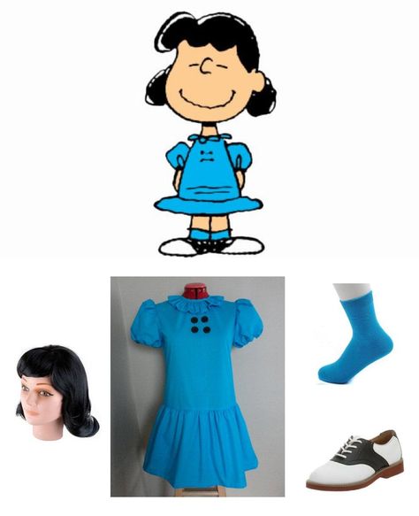 Lucy van Pelt Costume | Carbon Costume | DIY Dress-Up Guides for Cosplay & Halloween Lucy Peanuts Costume, Lucy Van Pelt Halloween, Woodstock Costume Peanuts Diy, Lucy Van Pelt Costume, Woodstock Costume, Pumpkin Poop, Snoopy Costume, Peanut Costume, Charlie Brown Costume