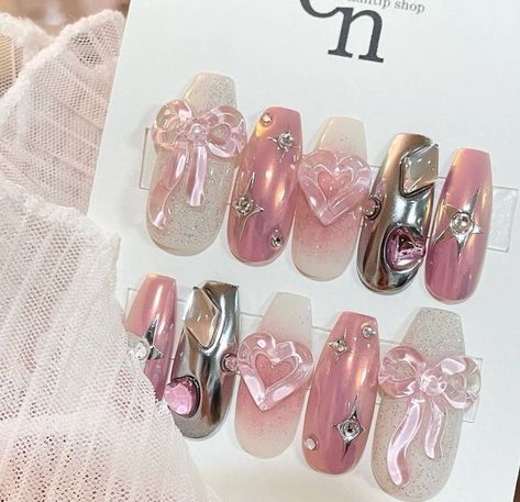 Fake Nails Designs, Asian Nails, Hello Nails, Beauty Nails Design, Dope Nail Designs, Really Cute Nails, Pretty Gel Nails, Nails Only, Jelly Nails