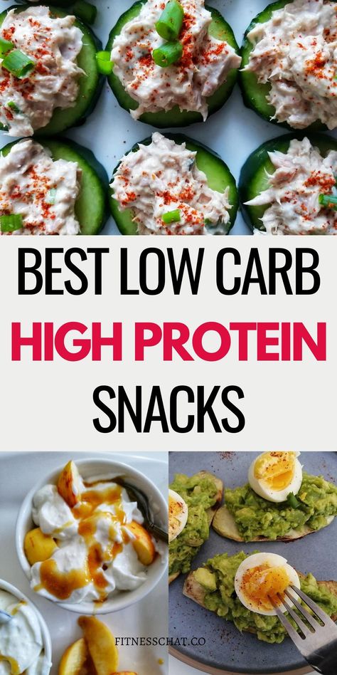 #LowCarbAndLowSugarRecipes Fast Protein Snacks, Salty High Protein Snacks, Low Carb Meals And Snacks, Protein Finger Foods, Dairy Free High Protein Snacks, High Protein Appetizers For Party, High Protein Snacks For Fat Loss, High Protein Healthy Snacks, Quick High Protein Snacks