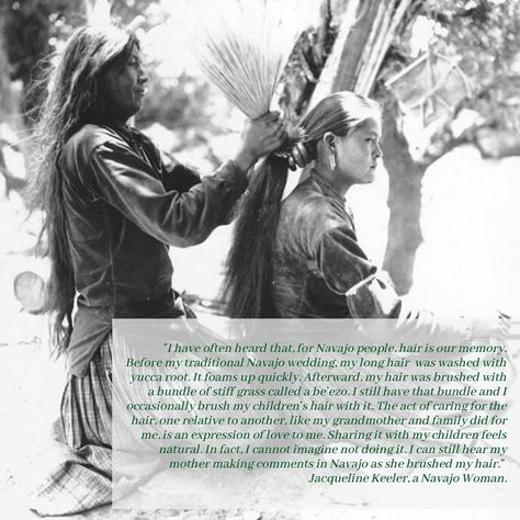 Ancestral Botanics on Instagram: “The cultural and spiritual significance of hair is commonality amongst Rastafarians, Sikhs, the Navajo and many other indigenous…” Navajo Hairstyles, Indigenous Names, Indigenous Hair, Native American Braids, Navajo Words, Native Quotes, Navajo Wedding, Navajo Culture, Theodore Nott