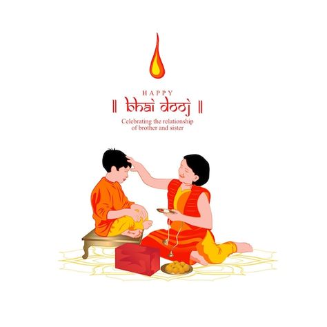 Bhaiduj Images, Happy Bhai Dooj, Bhai Dooj, Never Judge, Brothers And Sisters, Psd Icon, Vector Photo, Diwali, Premium Vector