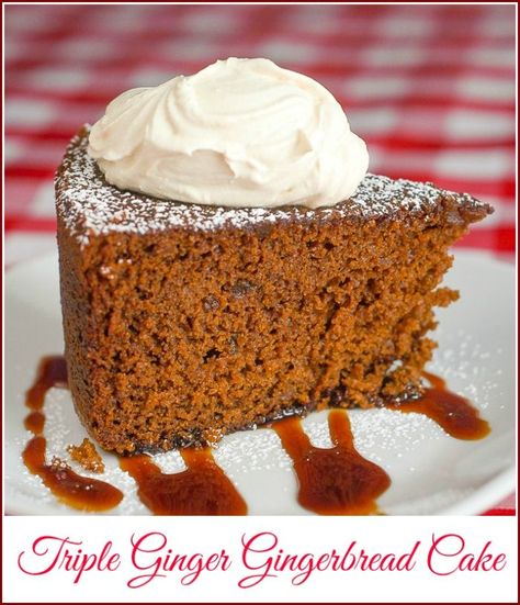 With 3 different ginger ingredients, this could be the gingeriest gingerbread ever! #oldfashionedrecipes #gingerbread #scratchcake #homemadecake Gingerbread Cakes, Rock Recipes, Ginger Cake, Candied Ginger, Gingerbread Recipe, Gingerbread Cake, Pudding Desserts, Piece Of Cake, Cake Frosting